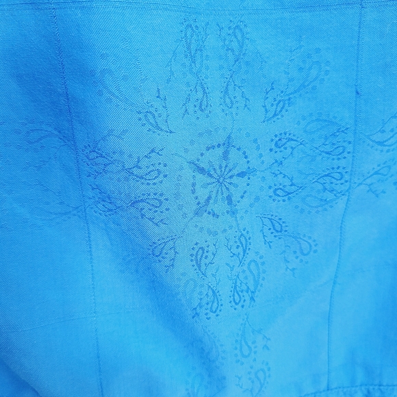 * Sims snowboarding medium jacket blue snowflake print zippers hidden pockets - Picture 6 of 13